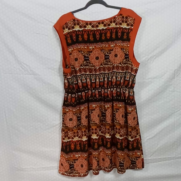 Boho fall sleeveless 3x dress - Picture 2 of 2
